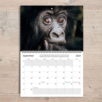 Calendar 2024 - The Roar of Resilience: Wildlife Wisdom